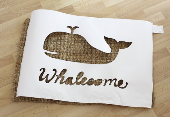 DIY Whalecome Mat