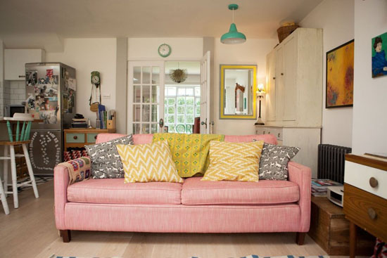 Pink sofa 
