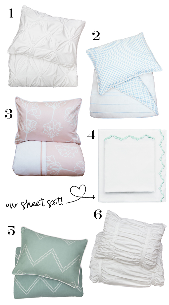 Crane & Canopy Bedding Picks // At Home in Love