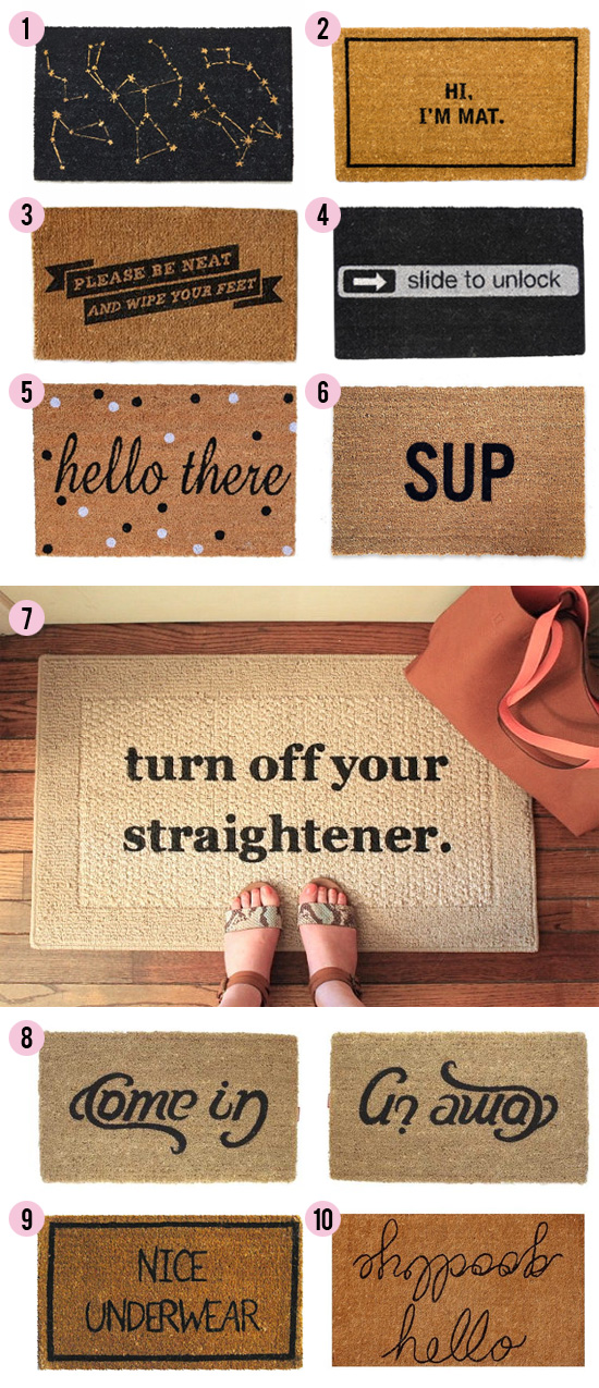 15 clever & creative door mats