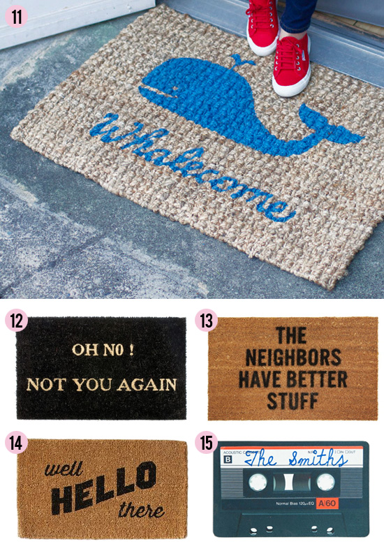 15 clever doormats