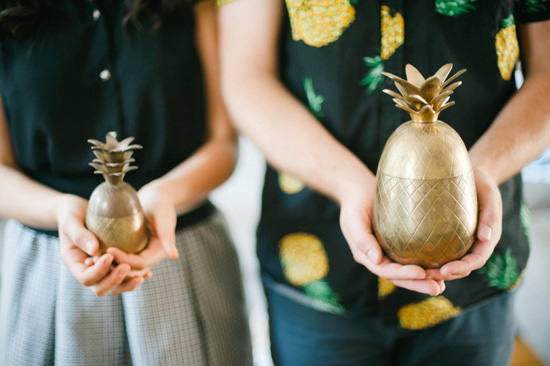 Brass pineapples