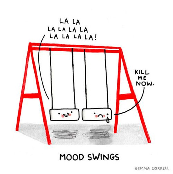 Mood swings // by Gemma Correll