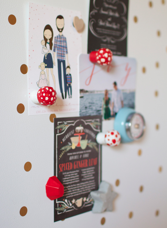 DIY toadstool magnets (made out of champagne corks!)