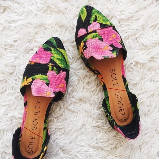 Floral flats for summer