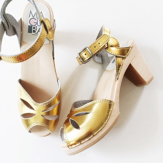 Gold clogs