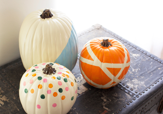 3 painted pumpkin ideas