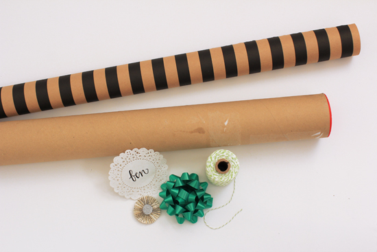 Wrap long skinny objects in a poster tube