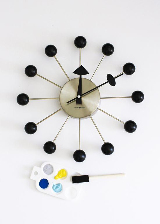 DIY colorful ball clock