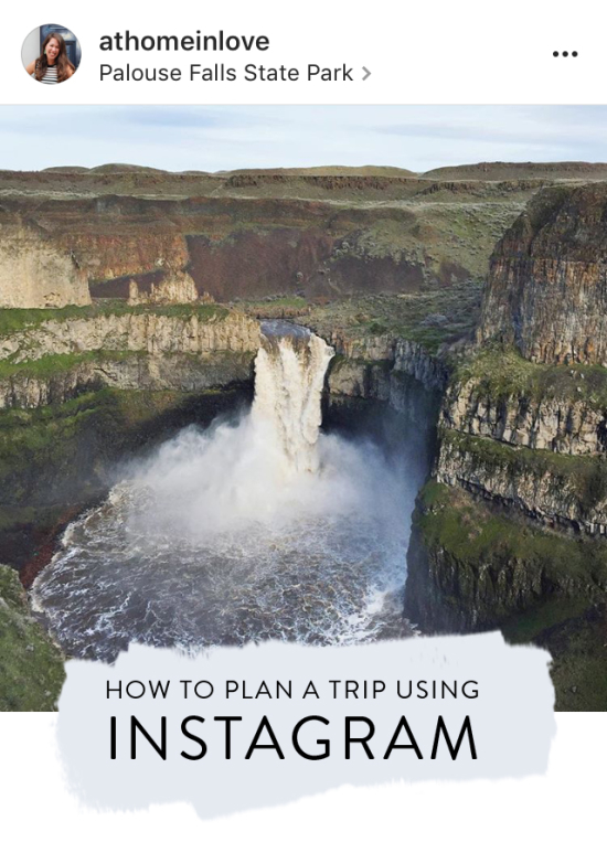 How to plan a trip using Instagram