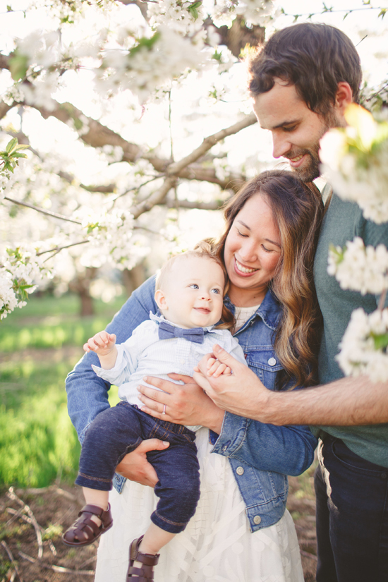 Cherry orchard family session