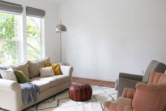 Living room: figuring out what to do with the blank wall