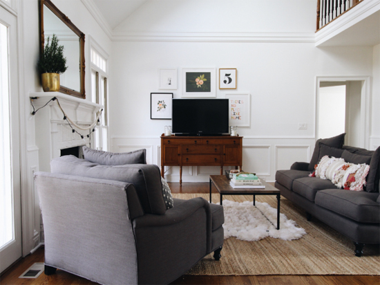 Living room inspiration: what to do with the blank wall