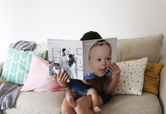 Baby's first year photo book