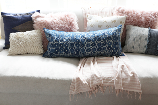 Living room pillows