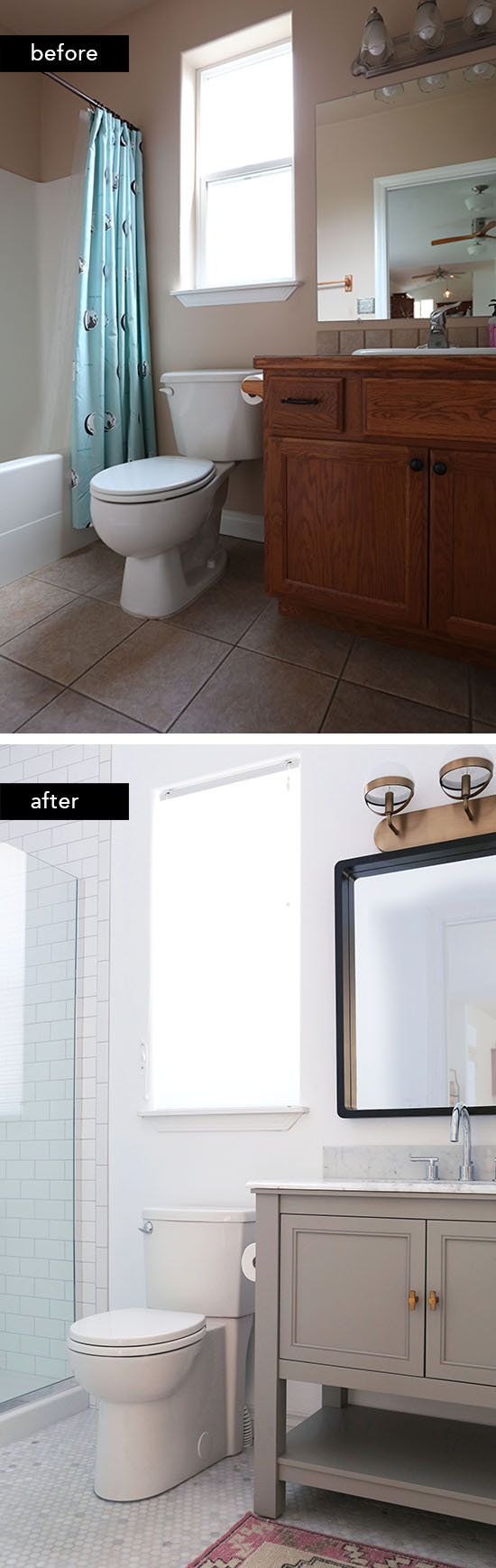 Budget-friendly bathroom remodel