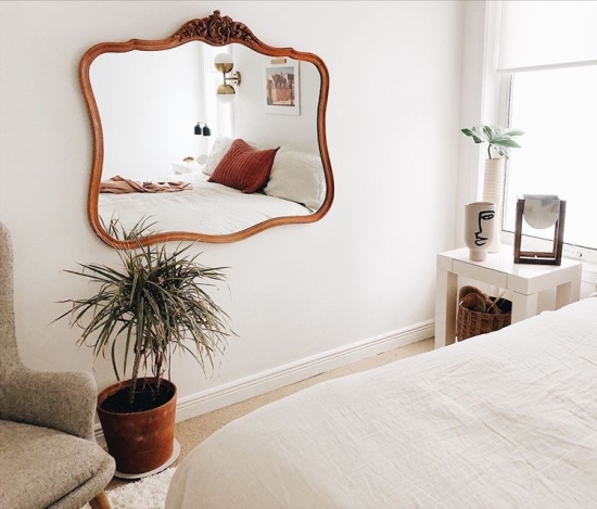 use mirrors to make a small space feel bigger