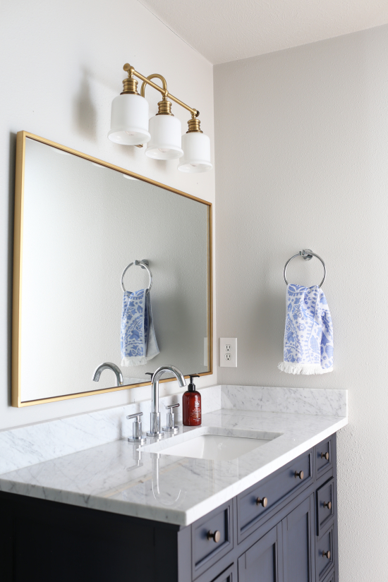 mixed metals in the bathroom