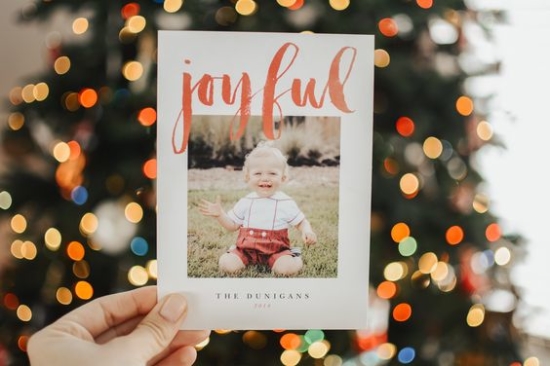 Cute holiday cards from Basic Invite