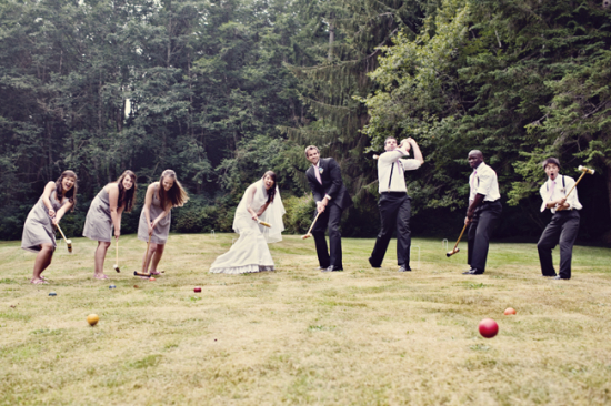croquet at a wedding