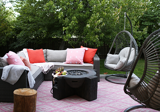 Outdoor furniture for our deck from The Tin Roof