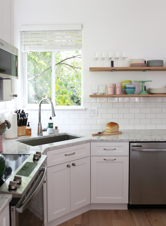 Corner sink kitchen remodel